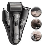 Rasuradora Eléctrica 3 en 1 para Barba, Nariz y Cabello